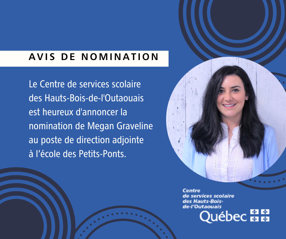 Nomination d’une direction adjointe à l’école des Petits-Ponts