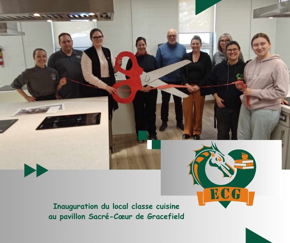 Inauguration du local classe cuisine au pavillon Sacré-Cœur de Gracefield
