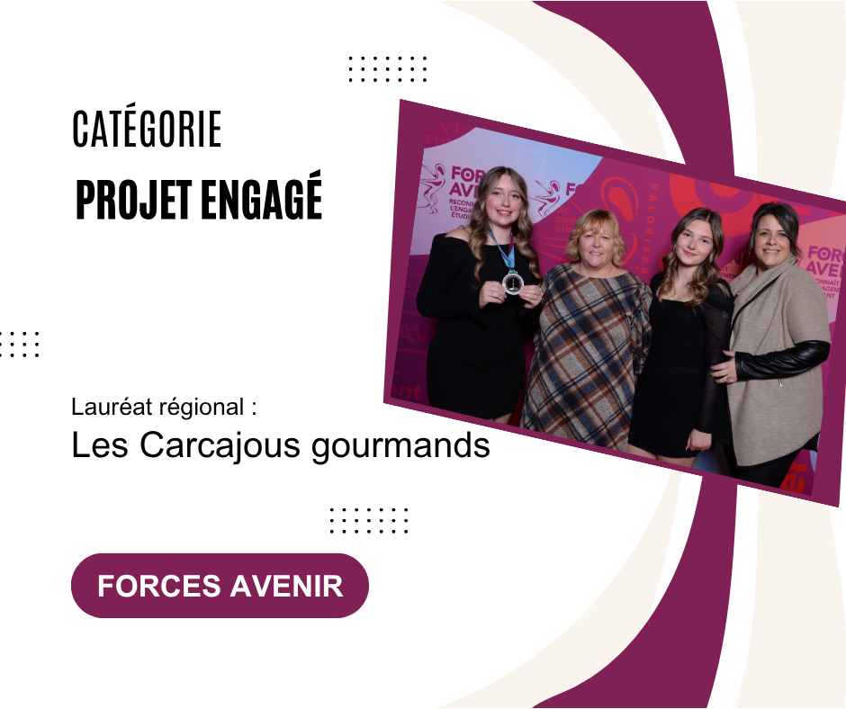 Les Carcajous Gourmands : une médaille d’argent au gala Forces AVENIR pour leur engagement contre l’insécurité alimentaire