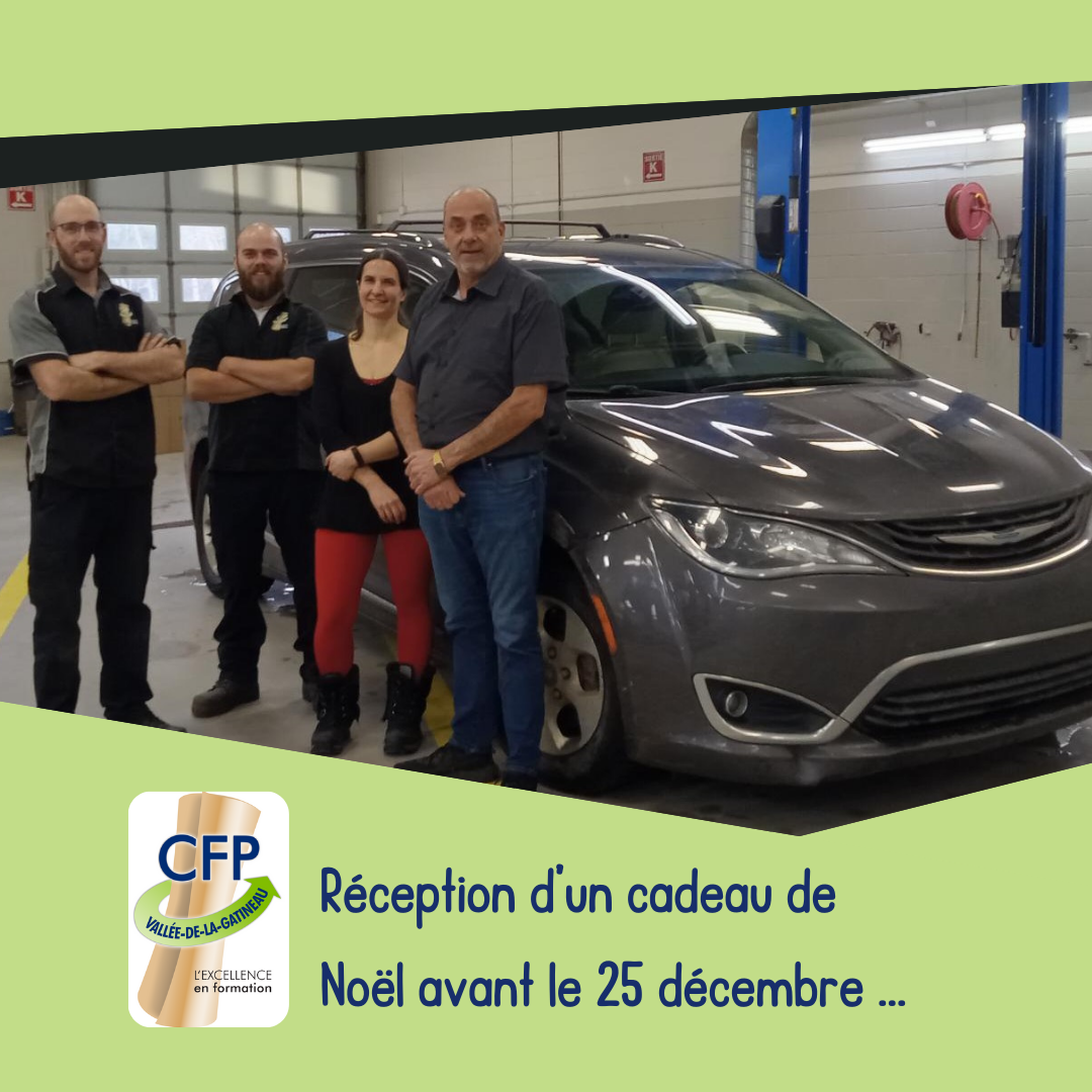 🎁 Un cadeau de Noël avant le 25 décembre au CFP Vallée-de-la-Gatineau ! 🎄