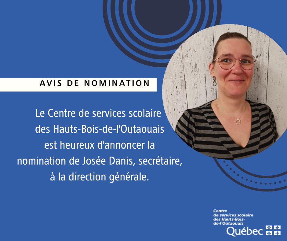 Nomination d'une secrétaire à la direction générale