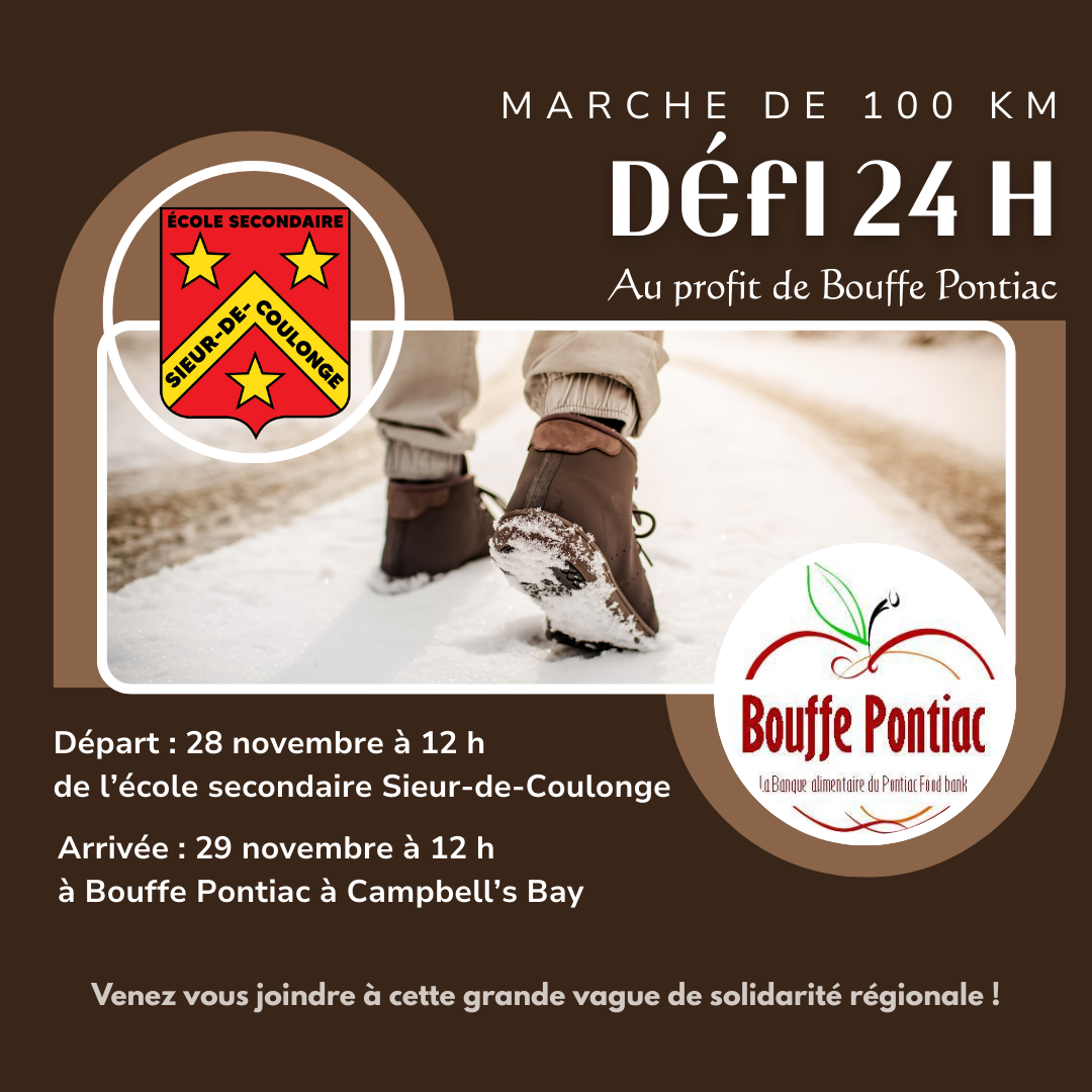 Défi 24 h : 100 km de solidarité pour Bouffe Pontiac