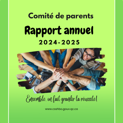 Adoption du rapport annuel 2024-2025 du Comité de parents