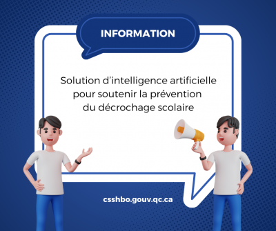 Solution d'intelligence artificielle pour soutenir la prévention du décrochage scolaire