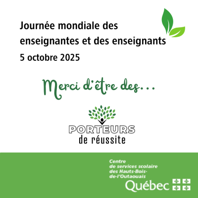 Journée mondiale des enseignantes et des enseignants