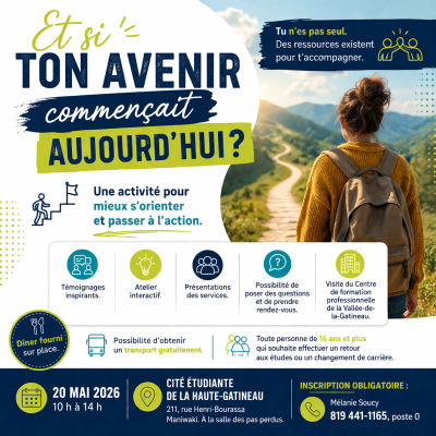 Et si votre avenir commençait aujourd’hui? Une activité pour s’orienter et passer à l’action