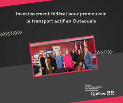 Investissement fédéral pour promouvoir le transport actif