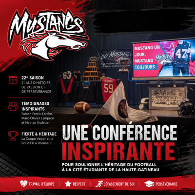 Une conférence inspirante pour souligner l’héritage du football à la Cité étudiante de la Haute-Gatineau