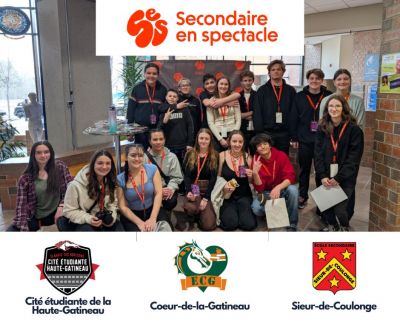 Succès remarquable des élèves du Centre de services scolaire des Hauts-Bois-de-l'Outaouais à la finale régionale de Secondaire en spectacle