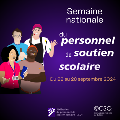 Semaine nationale du personnel de soutien scolaire : Merci à nos précieux collaborateurs !