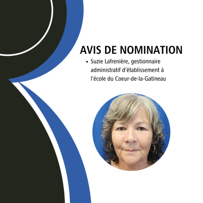 Avis de nomination