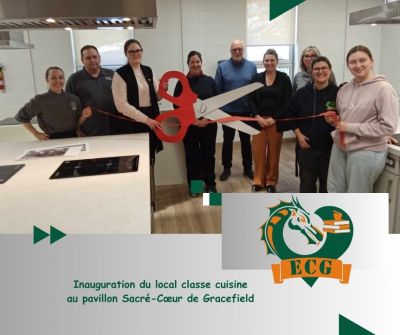 Inauguration du local classe cuisine au pavillon Sacré-Cœur de Gracefield