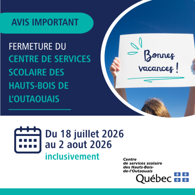 FERMETURE | Vacances estivales ☀️