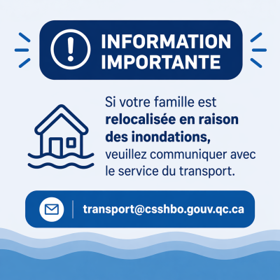 🔔 Information importante – Inondations