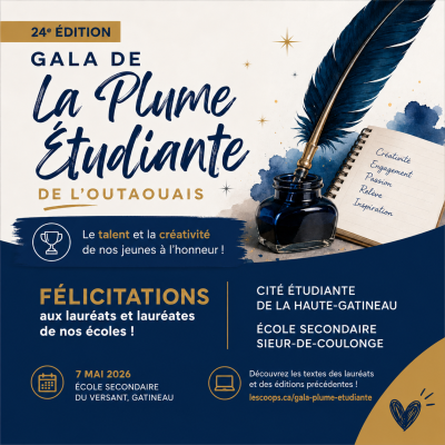 Le CSSHBO fier de ses jeunes auteurs et autrices