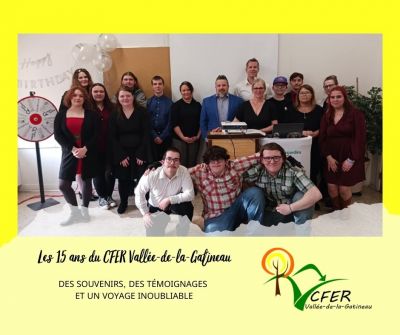 Une soirée marquante pour les 15 ans du CFER Vallée-de-la-Gatineau | Des souvenirs, des témoignages et un voyage inoubliable