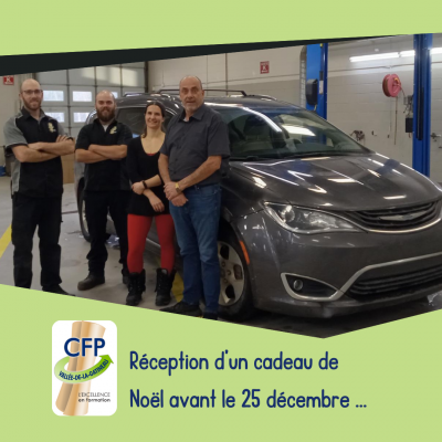 🎁 Un cadeau de Noël avant le 25 décembre au CFP Vallée-de-la-Gatineau ! 🎄