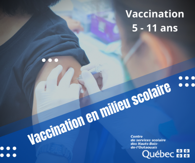 Vaccination des enfants 5 à 11 ans