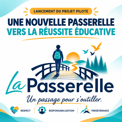 Le CSS des Hauts-Bois-de-l’Outaouais lance La Passerelle, une solution éducative de rechange à la suspension à la maison