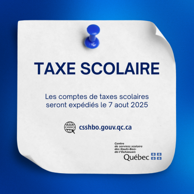 📢 Envoi des comptes de taxes scolaires – 2025