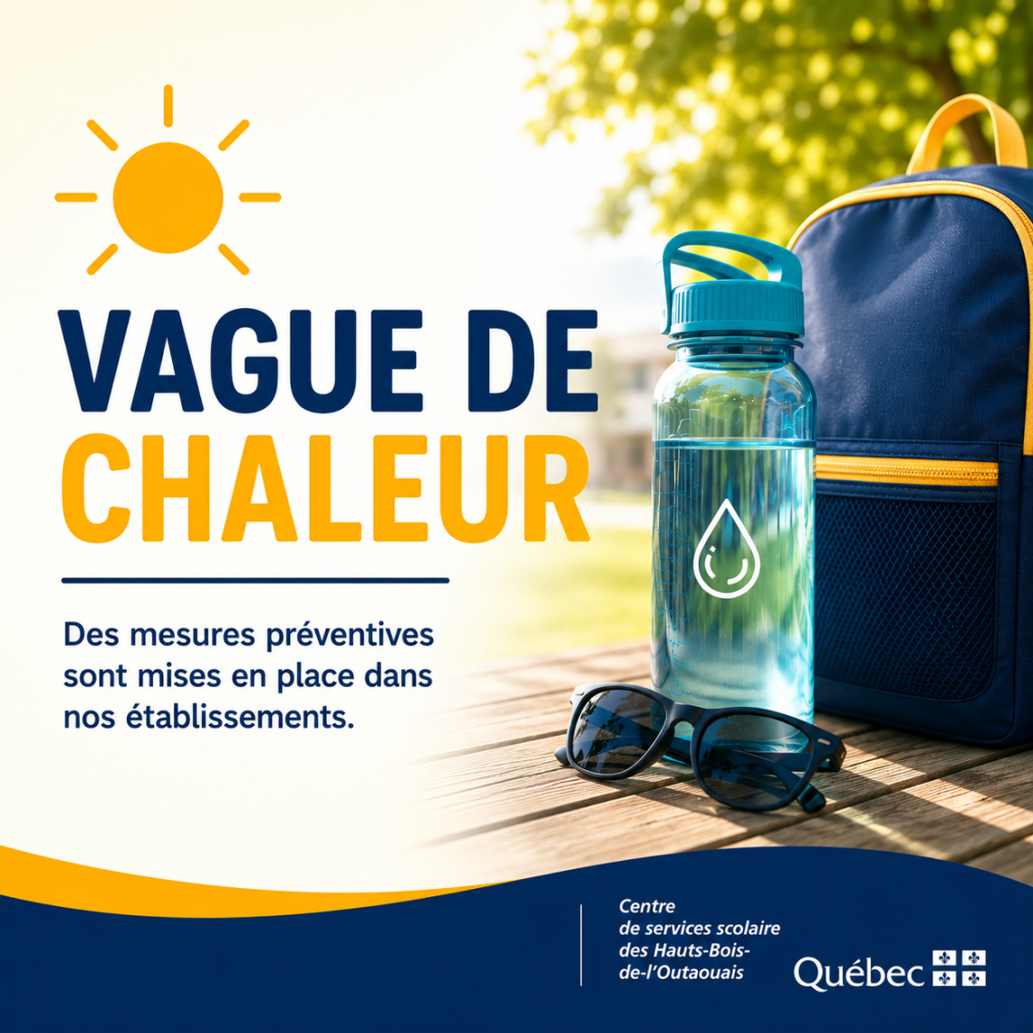 Vague de chaleur : des mesures préventives déployées dans nos établissements